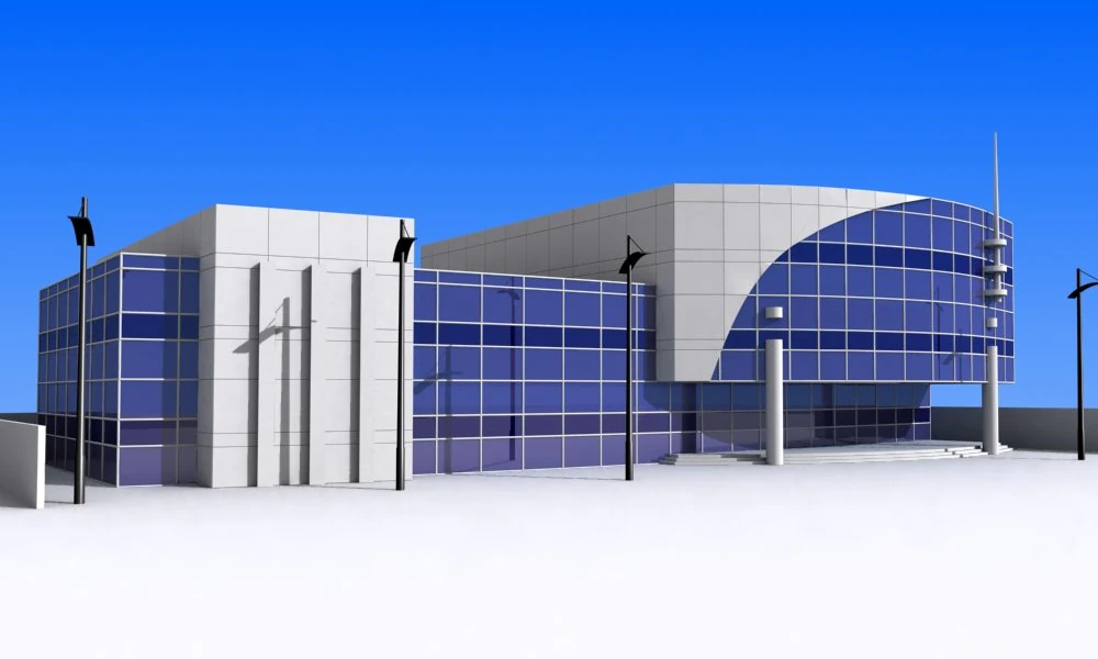 offices building 3D Model .c4d .max .obj .3ds .fbx .stl .blend 