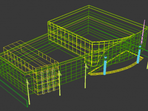 offices building Model 3D