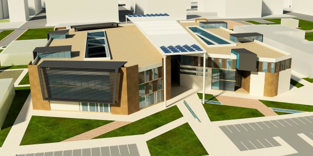 university - high school Modelo 3D .c4d .max .obj .3ds .fbx .stl .blend 