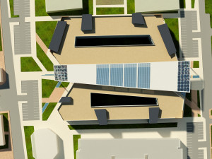 university - high school Modelo 3D