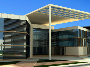 university - high school Modelo 3D