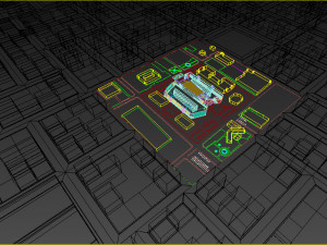 university - high school Modelo 3D