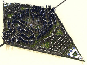 cityscape low-poly 3D Model