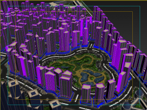 cityscape low-poly 3D Model