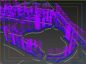 cityscape low-poly 3D Model