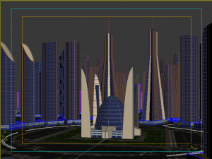 cityscape low-poly 3D Model