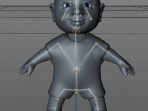 the child does exercises animation in cinema 4d 3Dモデル
