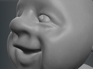 the child does exercises animation in cinema 4d 3D 模型