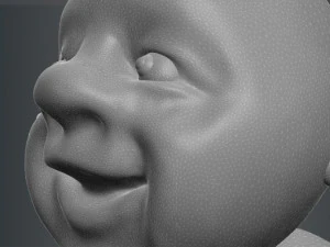 the child does exercises animation in cinema 4d 3D Model