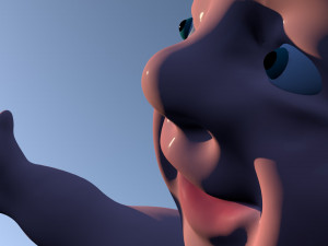the child does exercises animation in cinema 4d 3D 模型