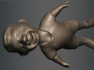 funny football players 3D Модель