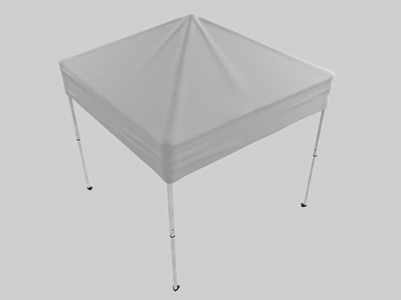Event Tent 4x4 3D Model .c4d .max .obj .3ds .fbx .stl .blend 