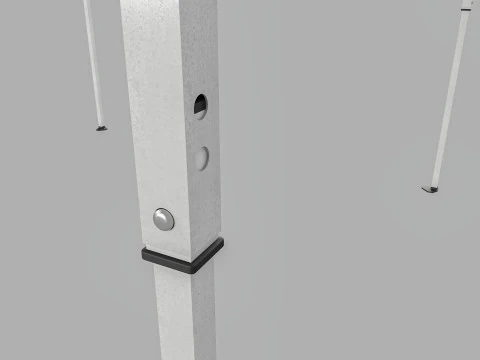 Event Tent 4x4 3D Model