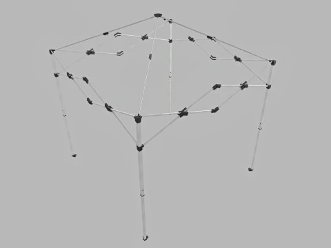 Event Tent 4x4 3D Model