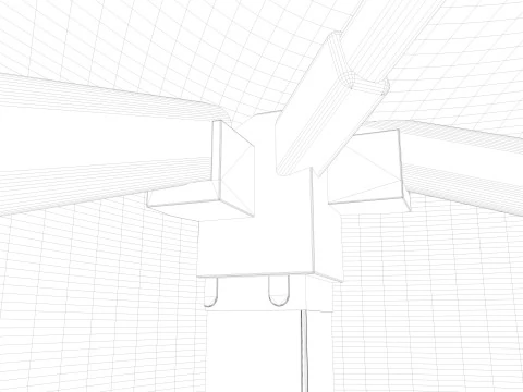 Event Tent 4x4 3D Model