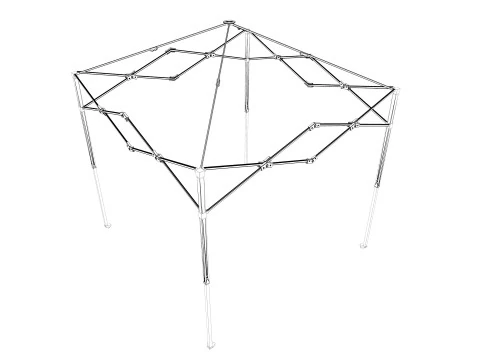 Event Tent 4x4 3D Model