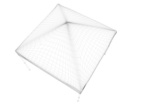 3d tent 4x4 3D Model
