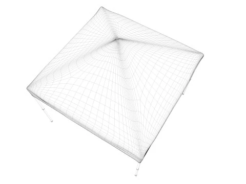3d tent 4x4 3D Model