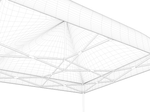 3d tent 4x4 3D Model