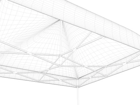 3d tent 4x4 3D Model