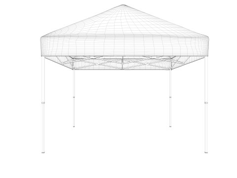 3d tent 4x4 3D Model