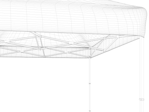 3d tent 4x4 3D Model