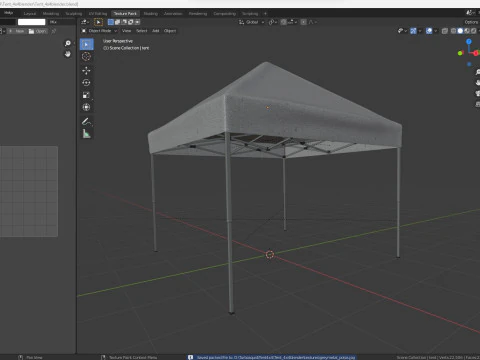 3d tent 4x4 3D Model