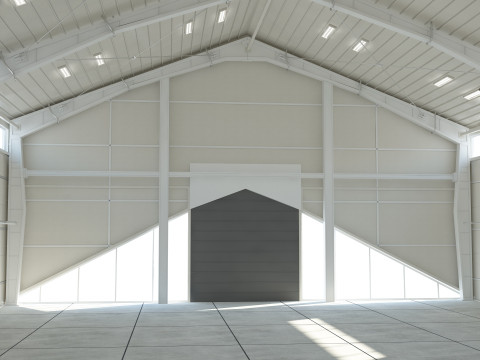 Warehouse White Office 3D Model