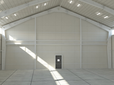 Warehouse White Office 3D Model