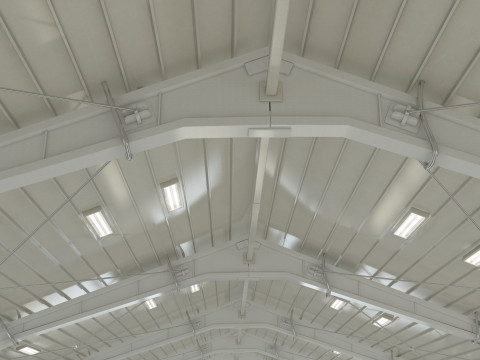 Warehouse White Office 3D Model