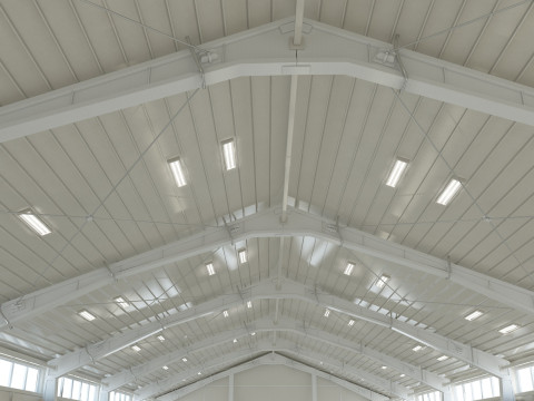 Warehouse White Office 3D Model