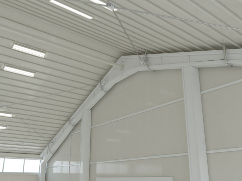 Warehouse White Office 3D Model