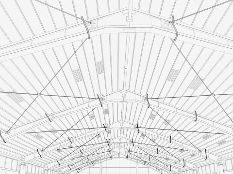 Warehouse White Office 3D Model