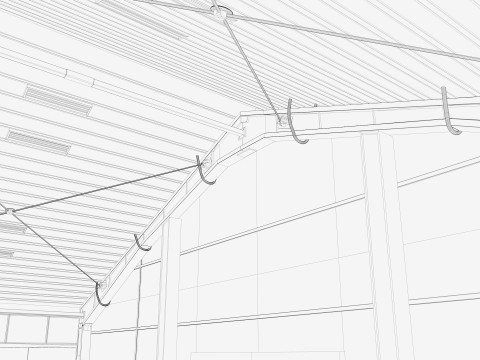 Warehouse White Office 3D Model