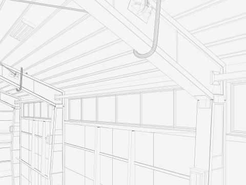 Warehouse White Office 3D Model