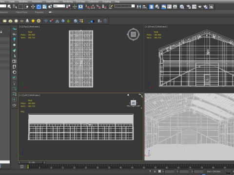 Warehouse White Office 3D Model