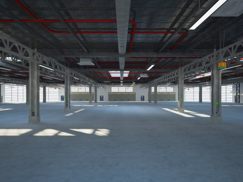 Exhibition Hall 3D Model
