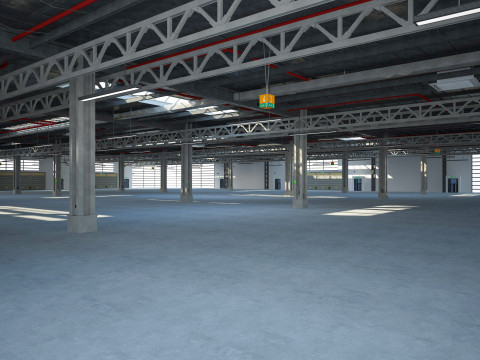 Exhibition Hall 3D Model