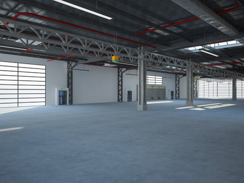 Exhibition Hall 3D Model