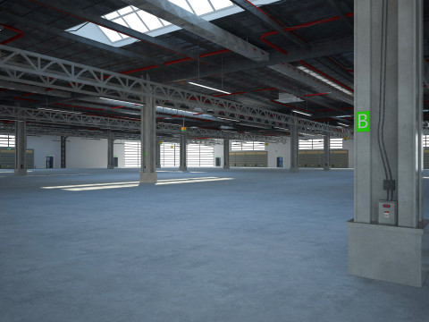 Exhibition Hall 3D Model