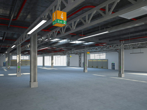 Exhibition Hall 3D Model