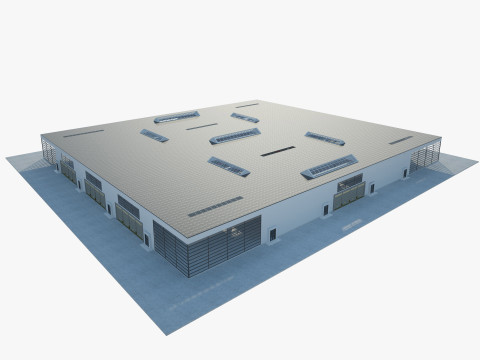 Exhibition Hall 3D Model