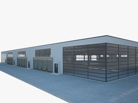 Exhibition Hall 3D Model