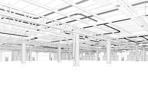 Exhibition Hall 3D Model