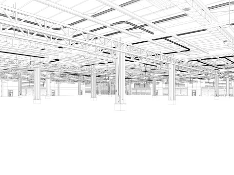 Exhibition Hall 3D Model