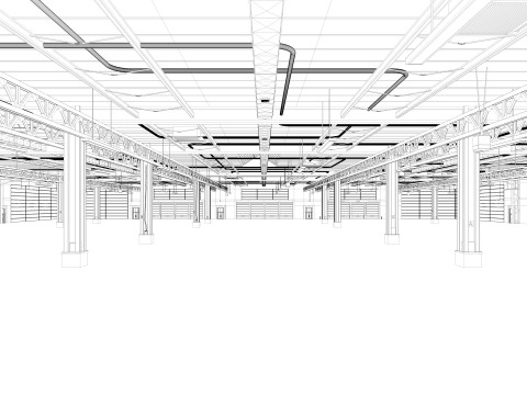 Exhibition Hall 3D Model