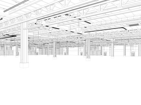 Exhibition Hall 3D Model