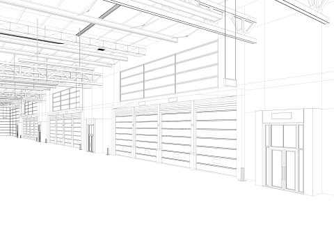 Exhibition Hall 3D Model