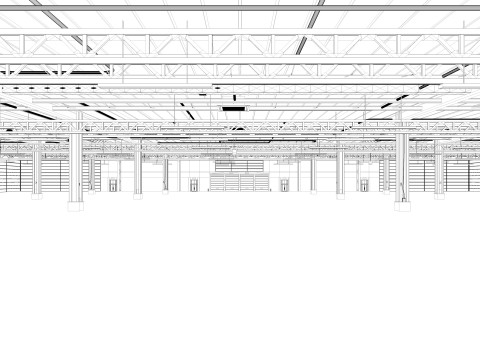 Exhibition Hall 3D Model