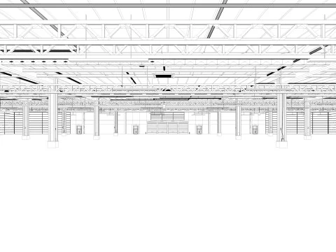 Exhibition Hall 3D Model